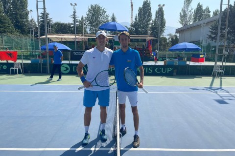 Azerbaijani tennis players start Davis Cup with victory – PHOTO