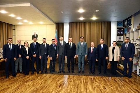 Фарид Гаибов принял Рабочую группу по сотрудничеству в области молодежи и спорта между Азербайджаном и Турцией - ФОТО