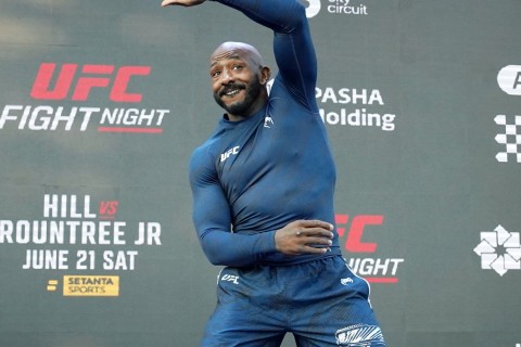 UFC döyüşçülərinin Dənizkənarı Milli Parkda açıq məşqi - FOTO