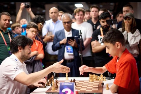 Chess star who defeated Nakamura starts strong at Sheki Open