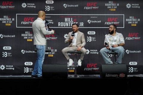 UFC döyüşçüləri üz-üzə - FOTO/VİDEO
