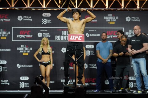 UFC döyüşçüləri üz-üzə - FOTO/VİDEO
