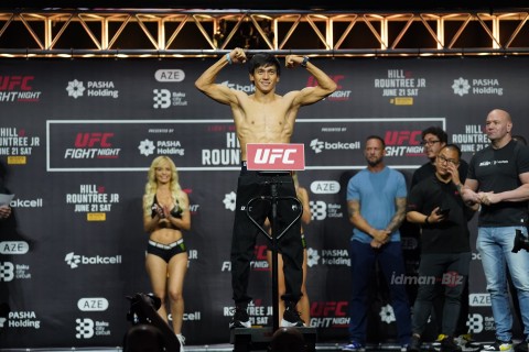 UFC döyüşçüləri üz-üzə - FOTO/VİDEO