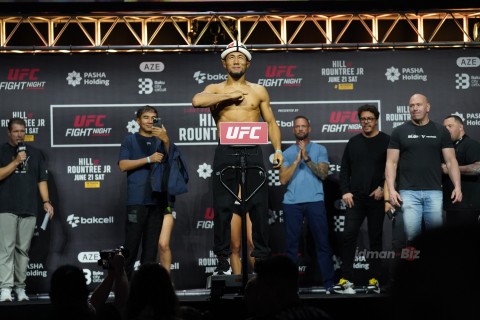 UFC döyüşçüləri üz-üzə - FOTO/VİDEO
