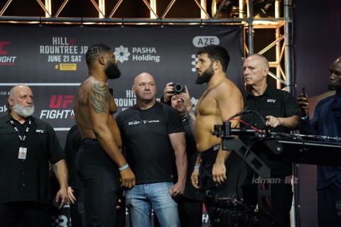 UFC döyüşçüləri üz-üzə - FOTO/VİDEO