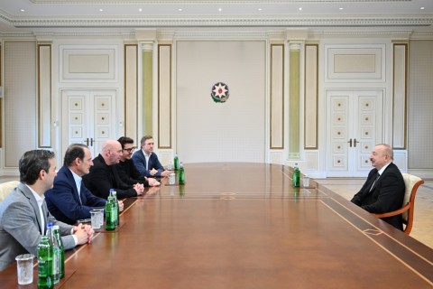 Prezident İlham Əliyev UFC-nin prezidentini qəbul edib - FOTO