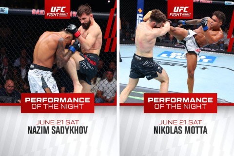 Nazim Sadıqov və Nikolas Motta UFC gecəsinin performansı mükafatını qazanıb - MƏBLƏĞ/VİDEO