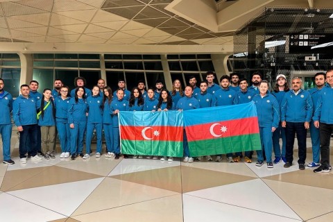 Atletlərimiz Avropa çempionatında iştirak üçün Sloveniyaya yollanıblar