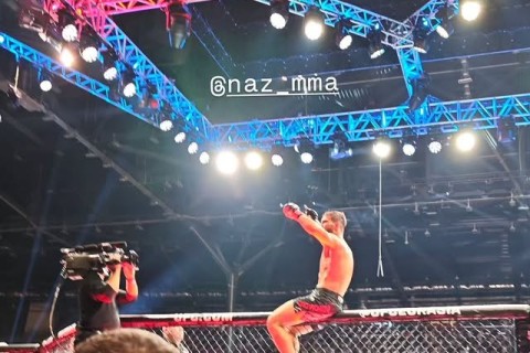 Leyla Əliyeva, Arzu Əliyeva və ailə üzvləri "UFC Fight Night"ı izləyiblər - FOTO