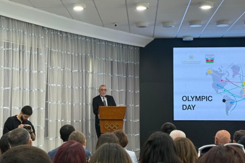 Beynəlxalq Olimpiya Günü münasibətilə tədbir keçirilib - FOTO