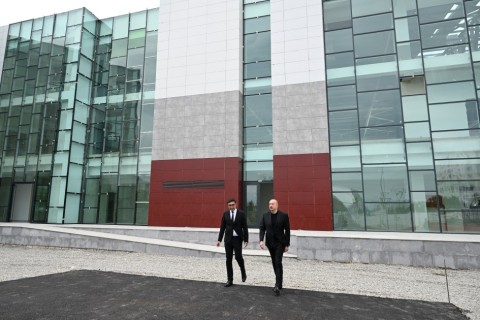 President Ilham Aliyev inspected construction progress of Yevlakh Olympic Sports Complex - PHOTO
