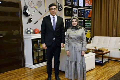 Farid Gayibov meets with UNICEF representative Saja Farooq Abdullah – PHOTO