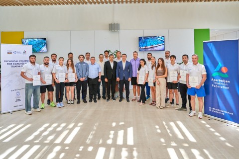 Triatlon üzrə məşqçilər üçün I dərəcəli kurs başa çatıb - FOTO