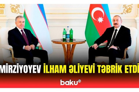Şavkat Mirziyoyev İlham Əliyevi yığmamızın dünya çempionatında qələbəsi münasibətilə təbrik edib - VİDEO