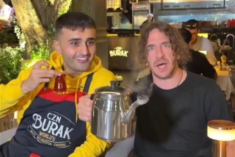 Karles Puyol "Çay verərsən?" trendinə qatılıb - VİDEO
