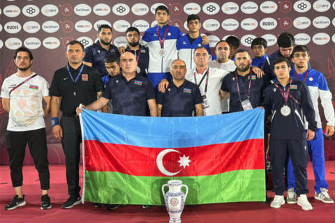 Azerbaijan finishes second at U-20 European Wrestling Championship