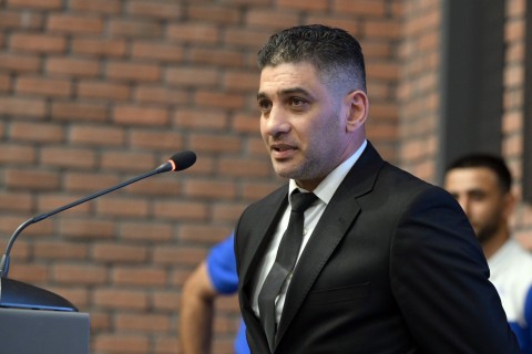 Фарид Гаибов встретился со спортсменами, успешно выступившими на международных соревнованиях - ФОТО