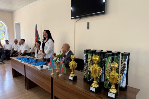 В Хачмазе прошел командный турнир, посвященный Международному дню шахмат - ФОТО