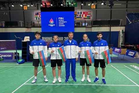 Azerbaijan’s badminton team falls to Thailand in opening match at 32nd Summer Universiade