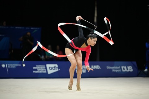 Gimnastlarımız fəxri kürsünün ən yüksək pilləsində - Universiadada ilk QIZIL – YENİLƏNİB/FOTO/VİDEO