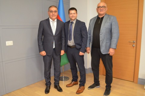Azərbaycan və Çexiya Ağırlıqqaldırma Federasiyalarının rəhbərləri görüşüb - FOTO