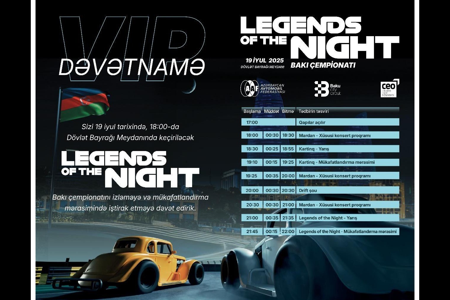 WATCH: “Legends of The Night” race to light up Baku