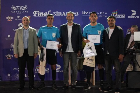 “Qarabağ”ın təşkilatçılığı ilə Milli Mətbuatın 150 illiyinə həsr olunan mini futbol turniri - FOTO