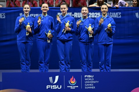 Universiada: Gimnastlarımız qızıl və gümüş medallarla mükafatlandırılıblar - FOTO