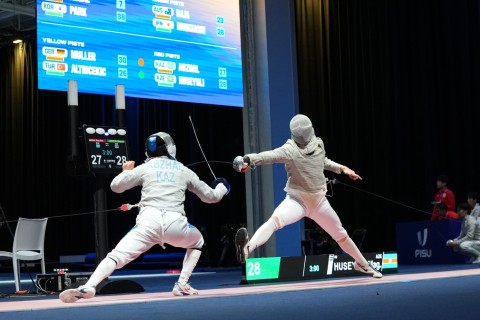 Universiada: şpaqa və sablya növləri üzrə komanda yarışlarına start verilib  - YENİLƏNİB/FOTO