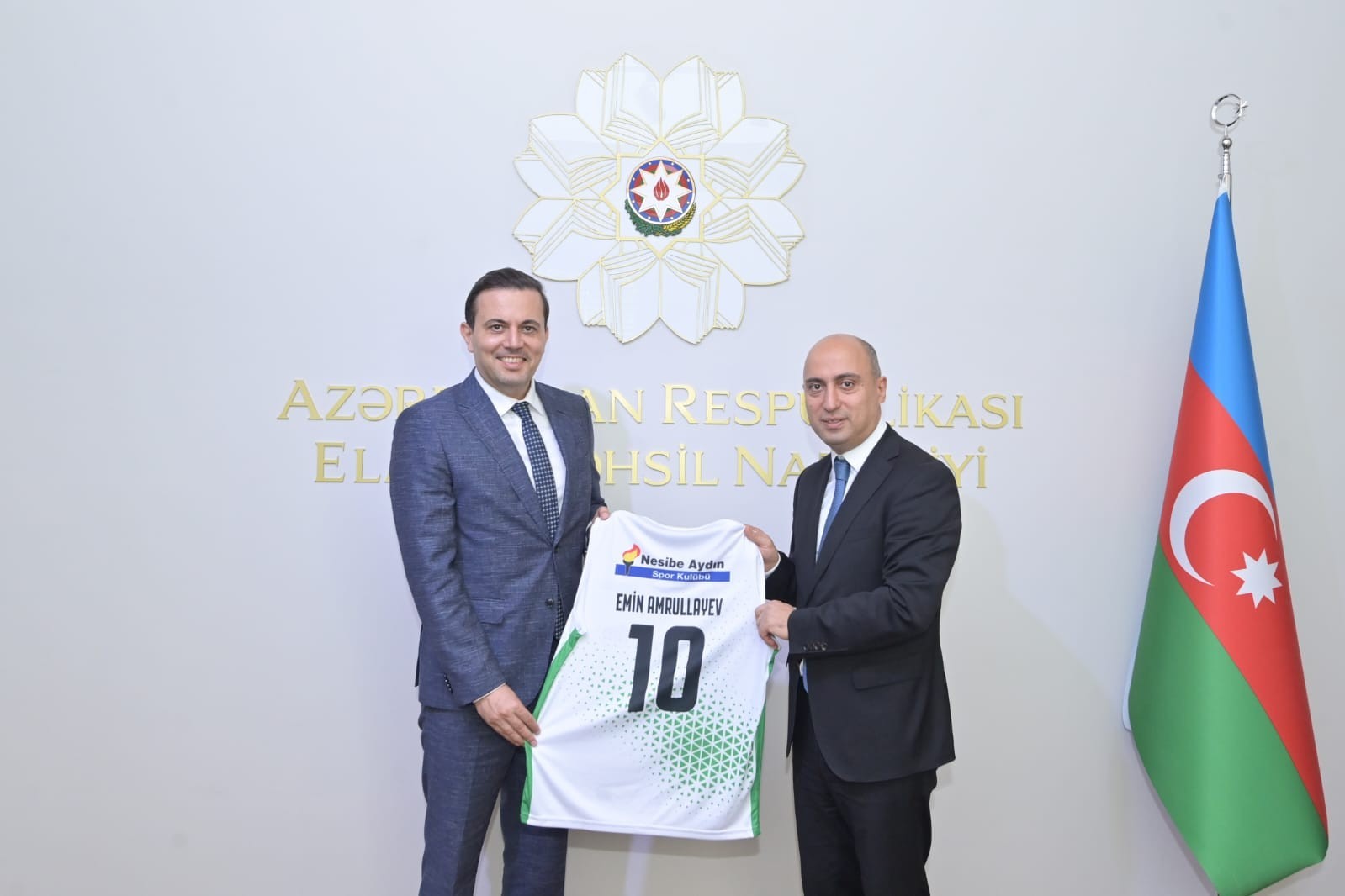 Emin Əmrullayev "Nesibe Aydın"ın prezidenti ilə görüşüb – GƏLƏCƏYƏ HESABLANIN MÜZAKİRƏ/FOTO
