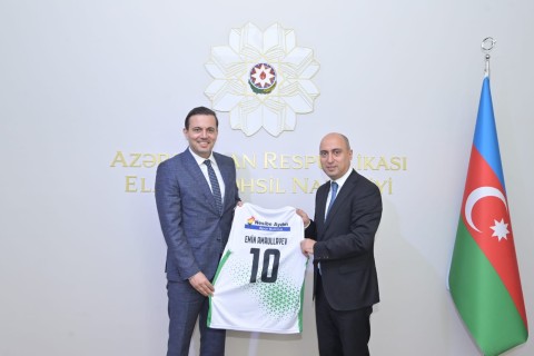 Emin Əmrullayev "Nesibe Aydın"ın prezidenti ilə görüşüb – GƏLƏCƏYƏ HESABLANIN MÜZAKİRƏ/FOTO