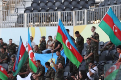 Çimərlik voleybolu üzrə Azərbaycan çempionatının mükafatçıları - FOTO