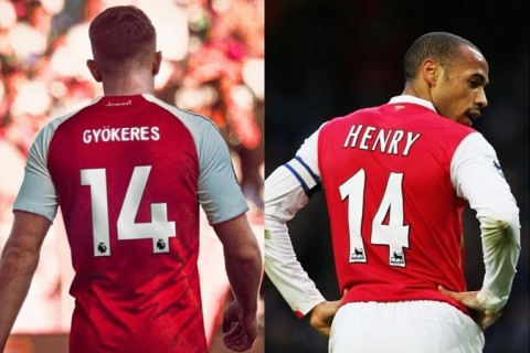 "Arsenal"ın yeni transferi Viktor Gyökereş 14 nömrəli formanı geyinəcək