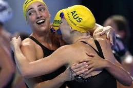 Australia strikes double gold on opening night of swimming worlds