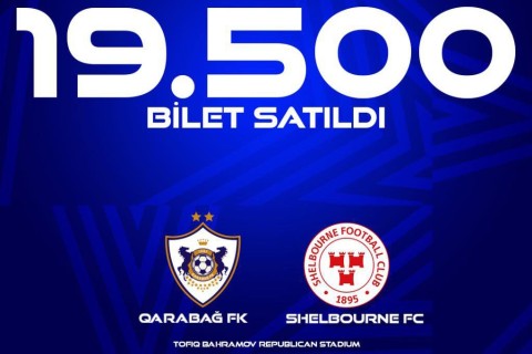 "Qarabağ"ın oyununa artıq 19500 bilet satılıb