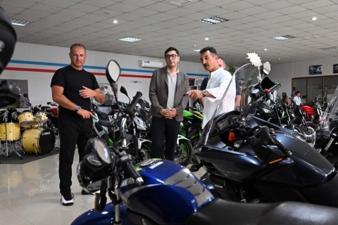 Fərid Qayıbov “Moto X Club”ın fəaliyyəti ilə tanış olub - FOTO