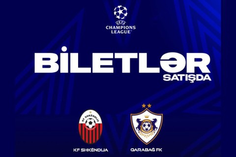 Ticket sales begin for Shkendija vs Qarabag Champions League match
