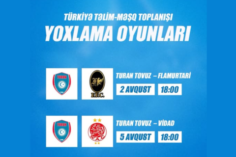Turan Tovuz to play two more friendlies in Turkiye