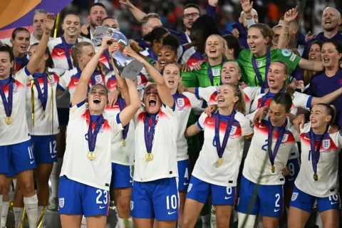 England women’s team targeted with online abuse after Euro 2025 final