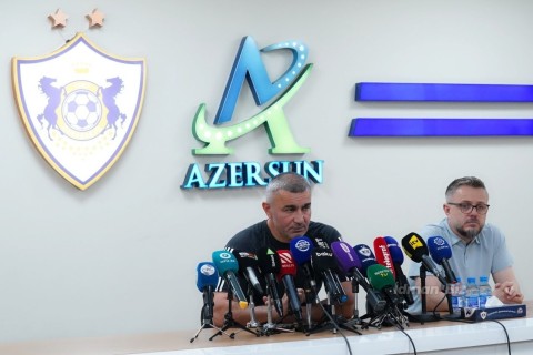 Qurban Qurbanov: "Şkendiya" çox iddialı, döyüşkən komandadır" - FOTO