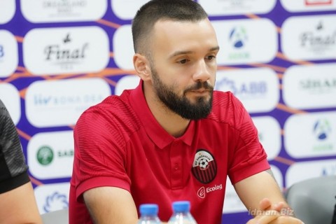 “Şkendiya”nın futbolçusu: "Çalışacağıq bu oyunda da qalib gələk"