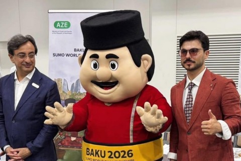 Sumo üzrə dünya çempionatının keçici bayrağı Azərbaycana Tailandda təhvil veriləcək