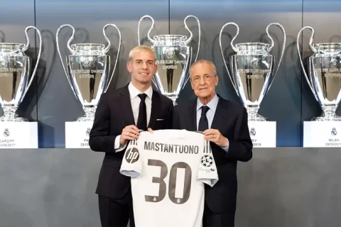 "Реал" представил 18-летнего Мастантуоно в качестве футболиста команды