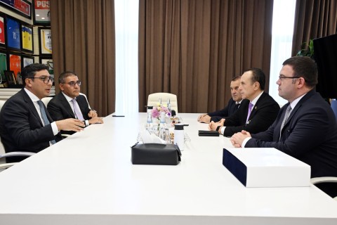 Fərid Qayıbov Albaniya Milli Olimpiya Komitəsinin prezidenti ilə görüşüb - FOTO