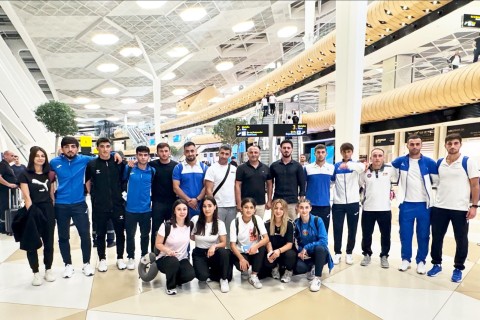 Karateçilərimiz III MDB Oyunlarına hazırlıq üçün Türkiyəyə yollanıb