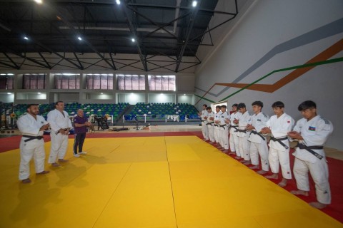 Federasiya rəhbərliyi dünya çempionatında iştirak edəcək cüdoçularla görüşüb - FOTO