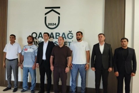 Olimpiya çempionları Qarabağda - FOTO/VİDEO