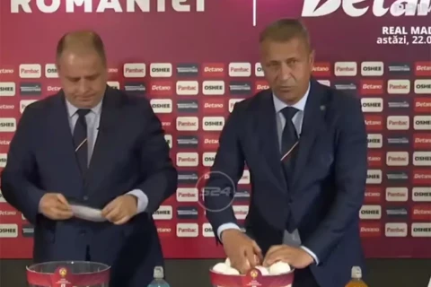 Жеребьевка Кубка Румынии омрачилась курьезным инцидентом - ВИДЕО