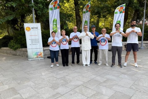 Paytaxt parklarında hər gün səhər məşqləri keçirilir - FOTO