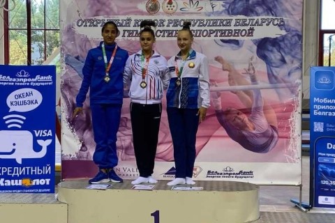 Gimnastlarımızdan Belarusda 7 medal - FOTO